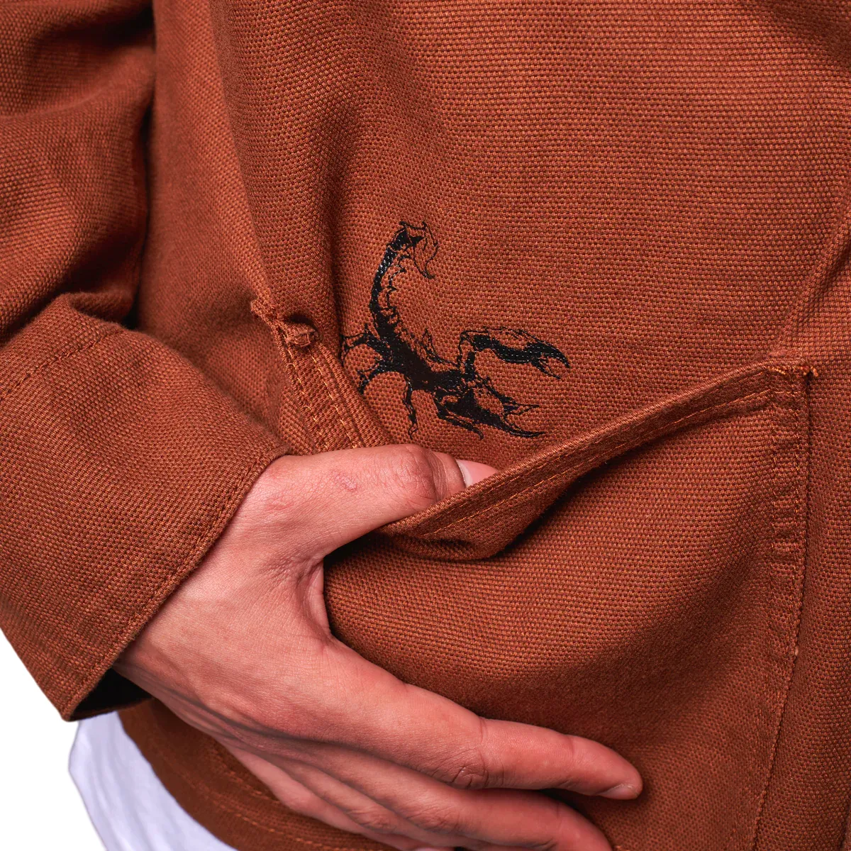 planned purchase Infatuation Dolly Noire giacca sfoderata in canvas da uomo Desert Skull Site JK619-JQ-03 beige scuro