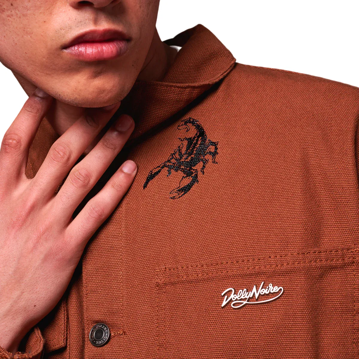 snag resistant Dolly Noire giacca sfoderata in canvas da uomo Desert Skull Site JK619-JQ-03 beige scuro