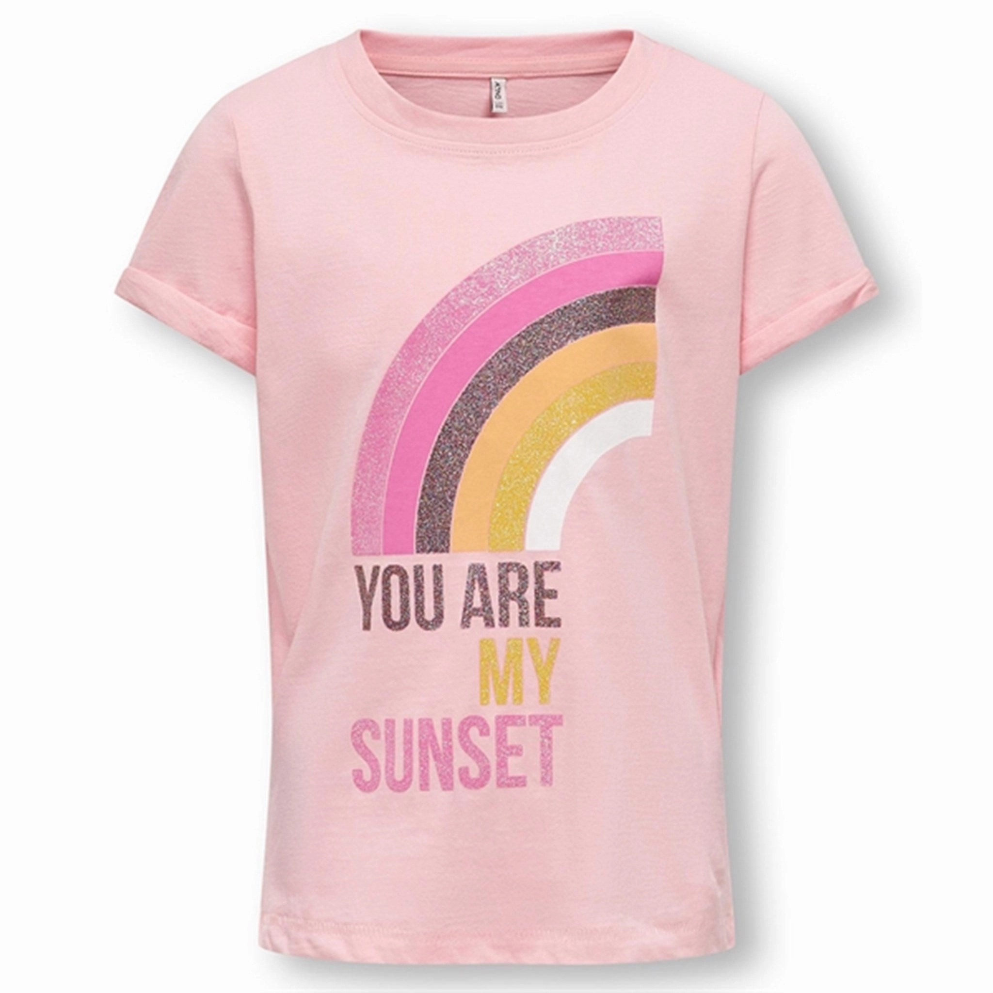 Easy Fit Kids ONLY Tickled Pink Tulli Sunset T-Shirt