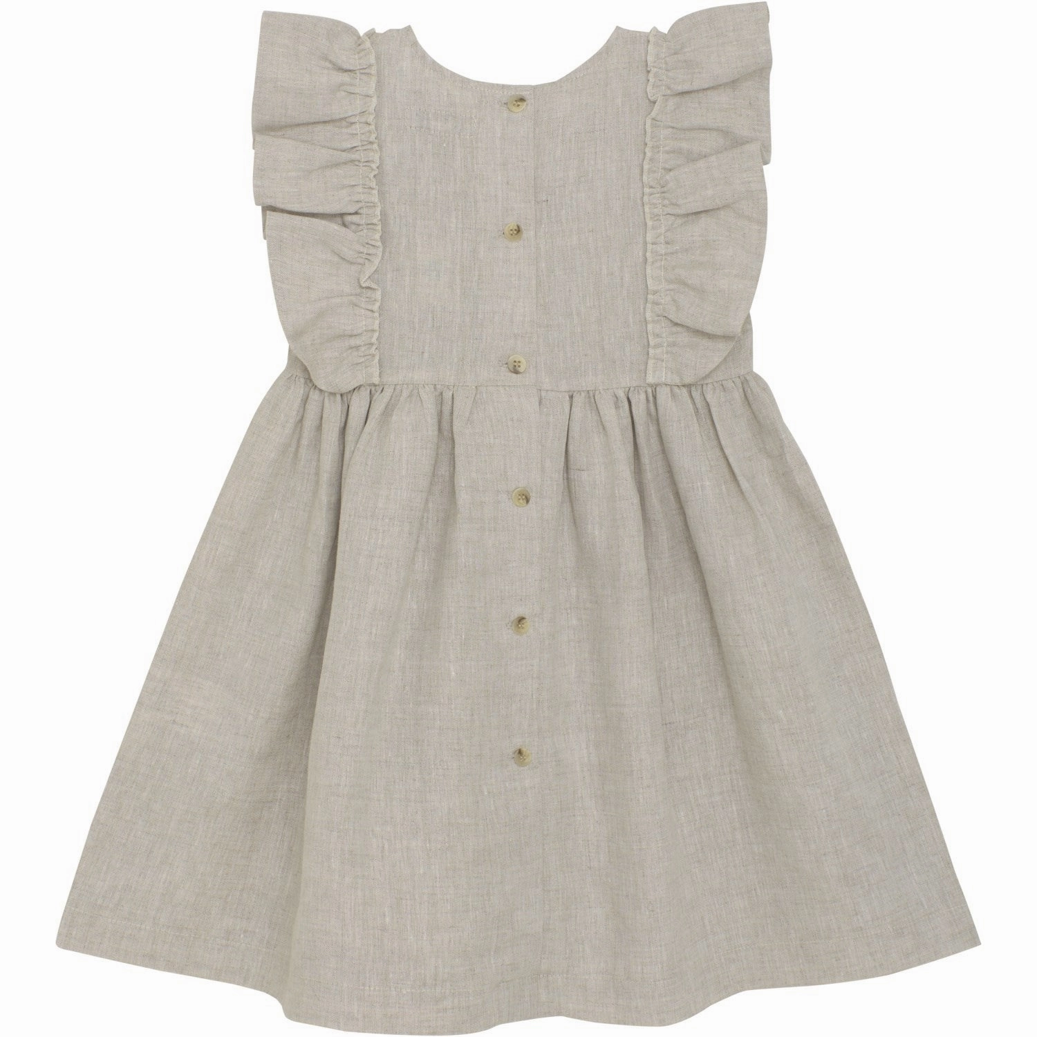 Family Glow Flare Hem Huttelihut Antique White Dress Linen