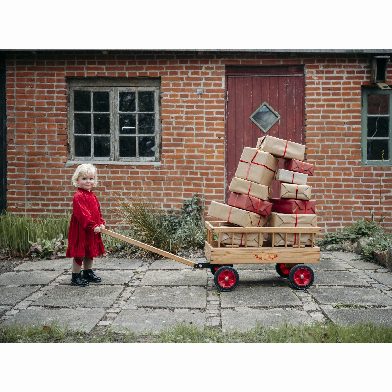 Flap-Detail Hust & Claire Teaberry Donna Dress