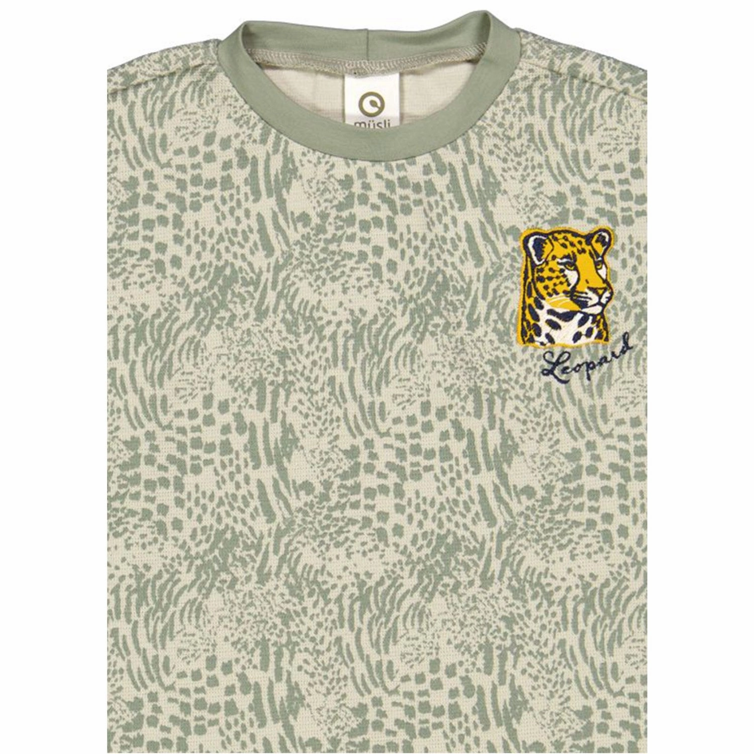 Beach Wear M??sli Soft Green/ Poetry Green Leopard Big T-Shirt