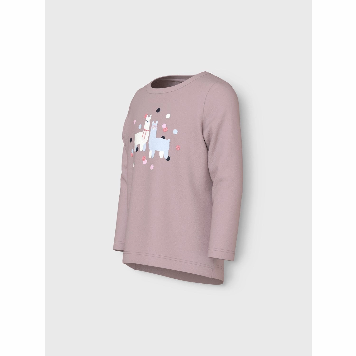 Name It Burnished Lilac Lama Nmfvix Ls Top Flexible Shoulder Panels Oversized Fit