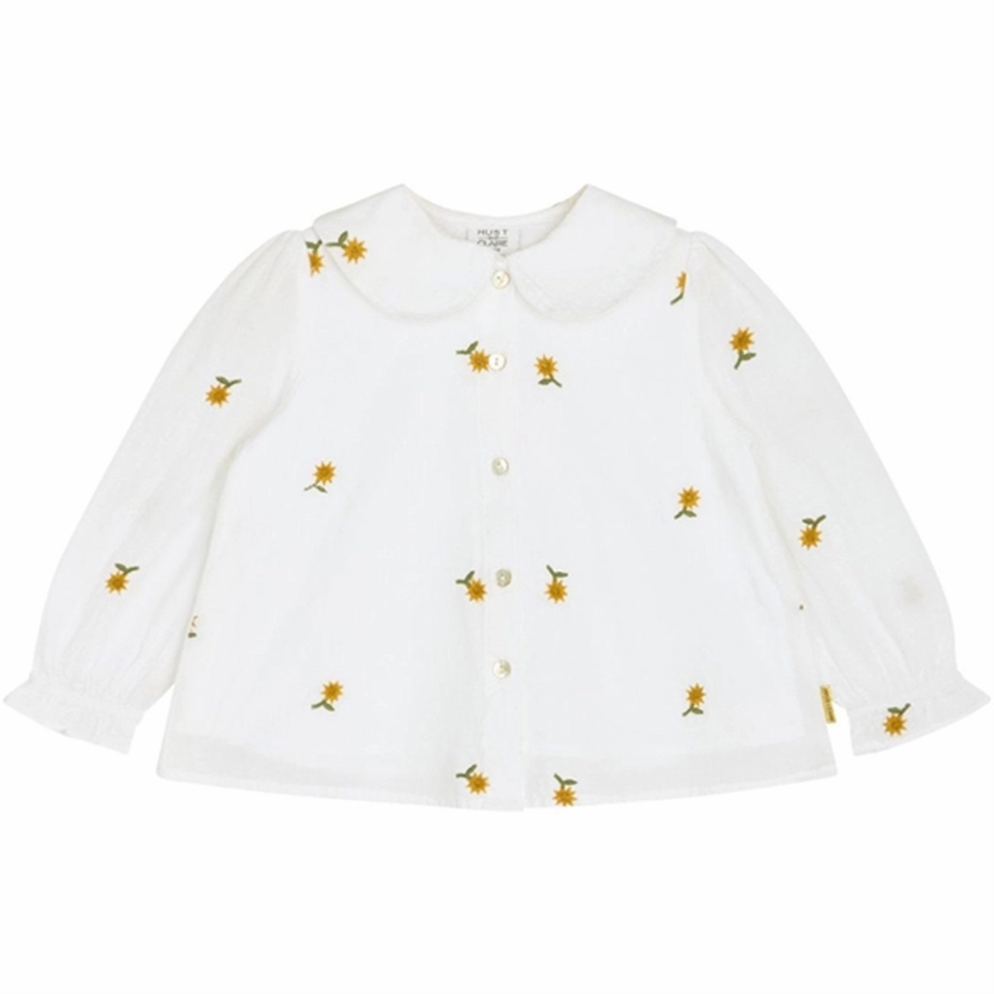 Party Ready Functional Design Hust & Claire Mini Ivory Rea Blouse