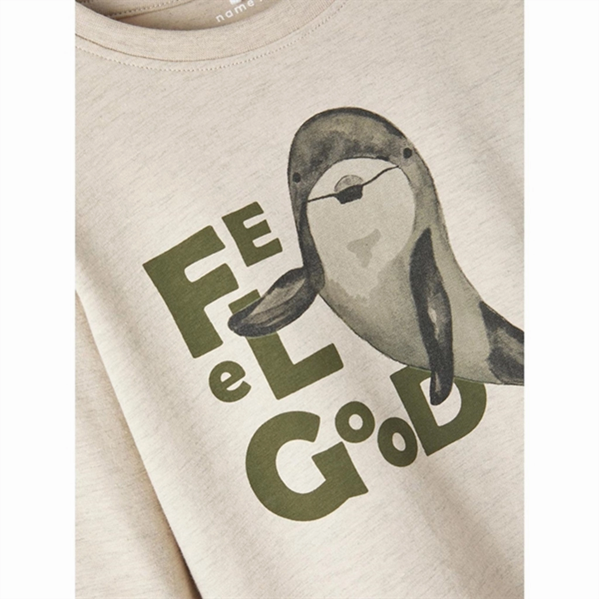 Name it Peyote Melange Frej Blouse All-Season Wear Breathable back panel