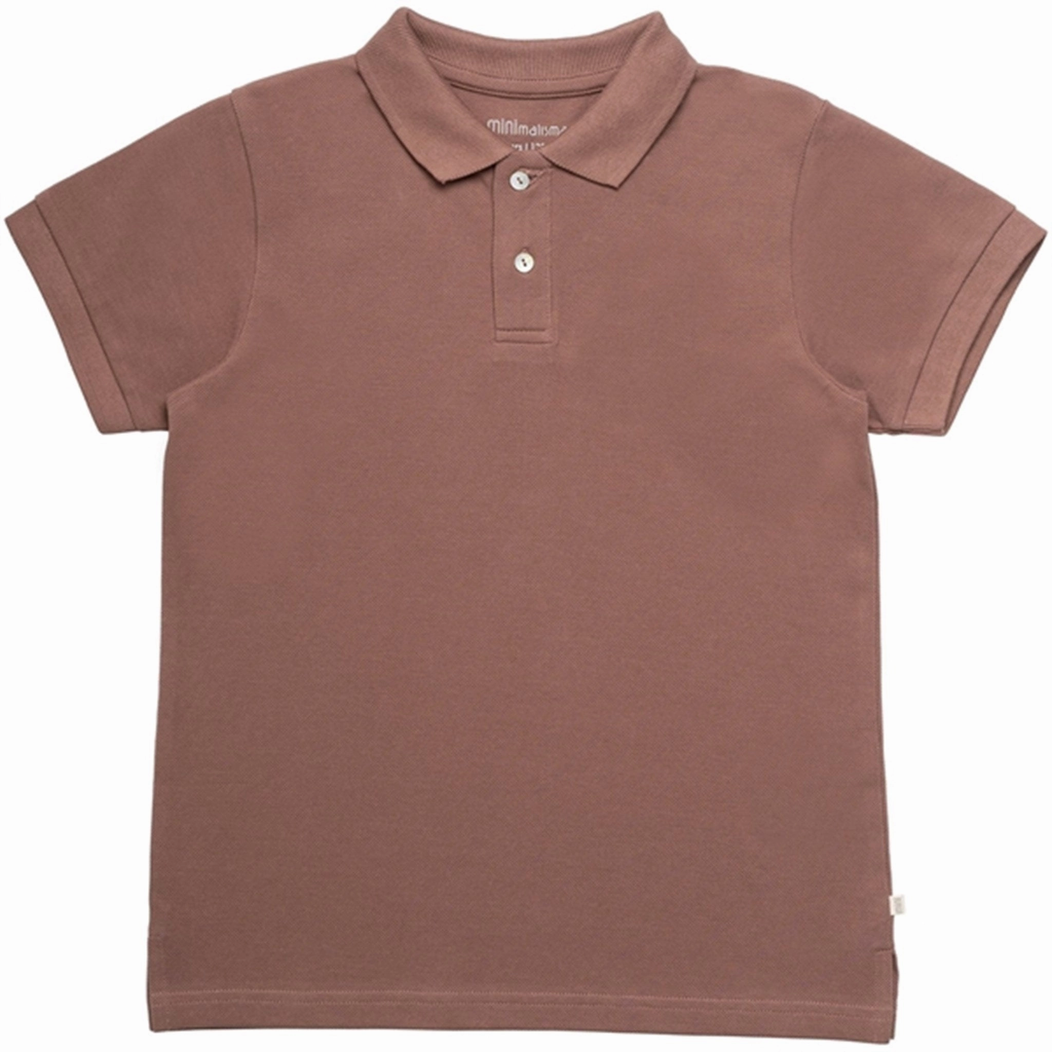 Minimalisma Eiven Polo T-shirt Brownie Breathable Mesh Panels