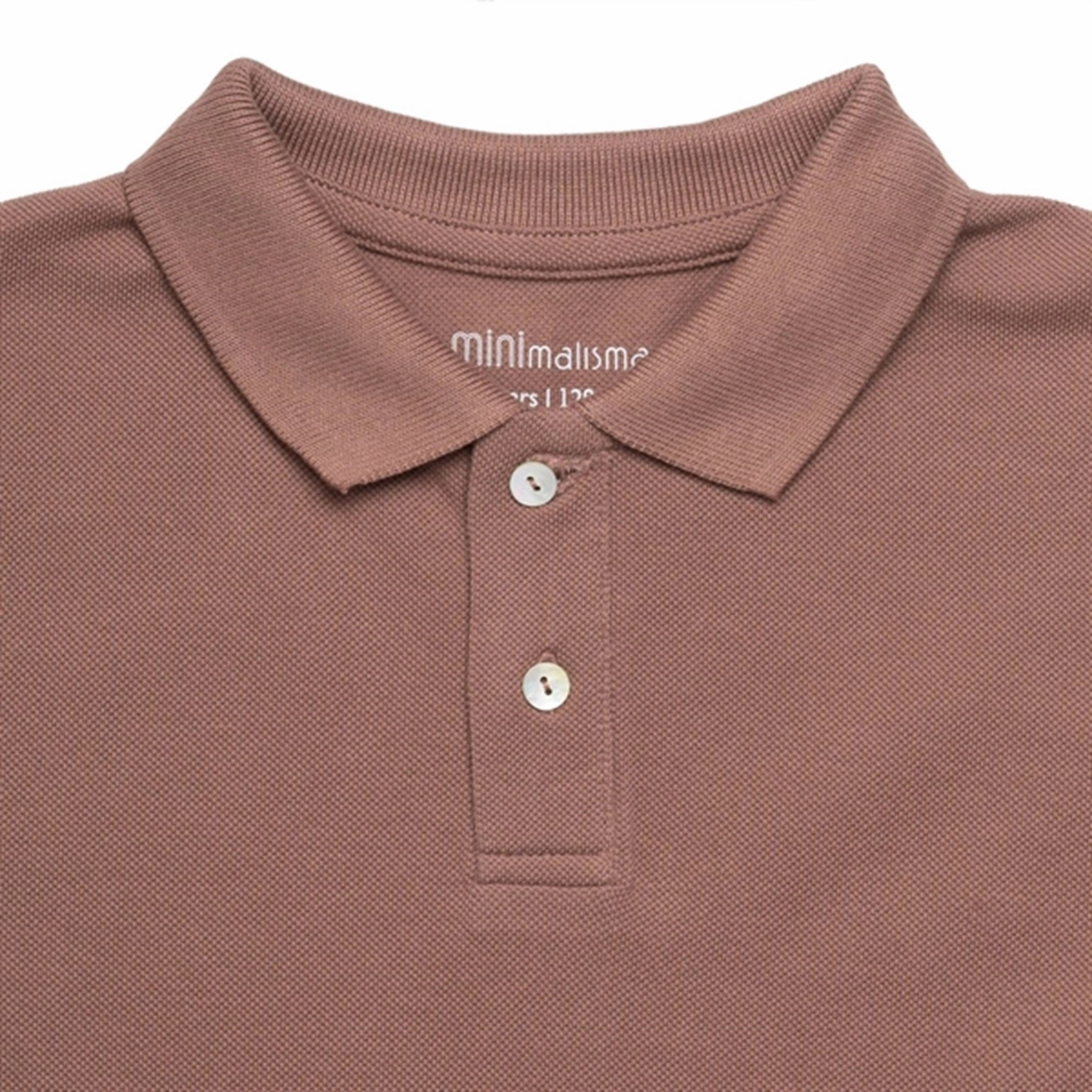 Minimalisma Eiven Polo T-shirt Brownie Brushed Interior Breathable mesh lining