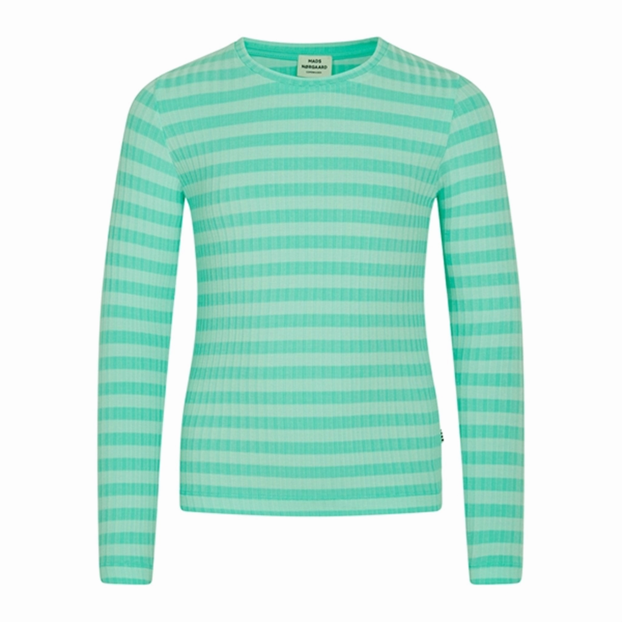 Mads N?rgaard 5x5 Stripe Talika Blouse Stripe/Cabbage Smooth Seam Finish UV Protection