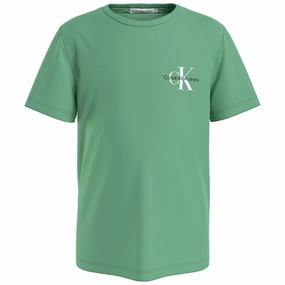 Fit For Comfort Wrinkle Resistant Material Calvin Klein Chest Monogram T-shirt Neptunes Wave