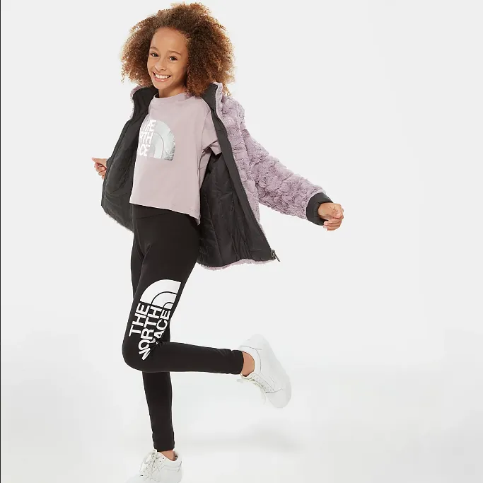 The North Face Girl Cotton Blend Legging NF0A3VEHKY41 black white baseball diamond