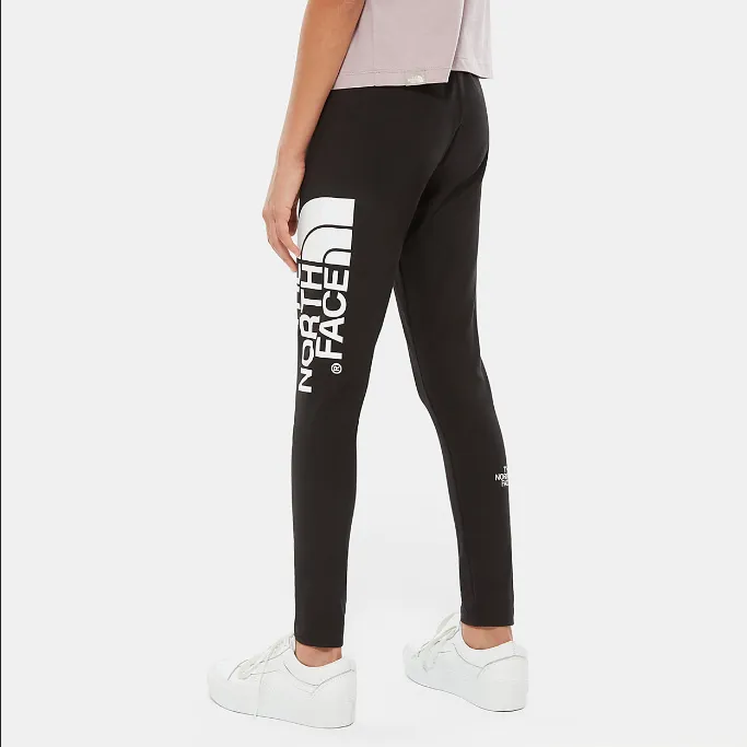 The North Face Girl Cotton Blend Legging NF0A3VEHKY41 black white Anti-odor technology rubber