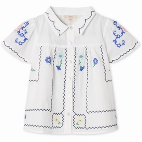 ethical Fliink Cloud Dancer Hirse Blouse