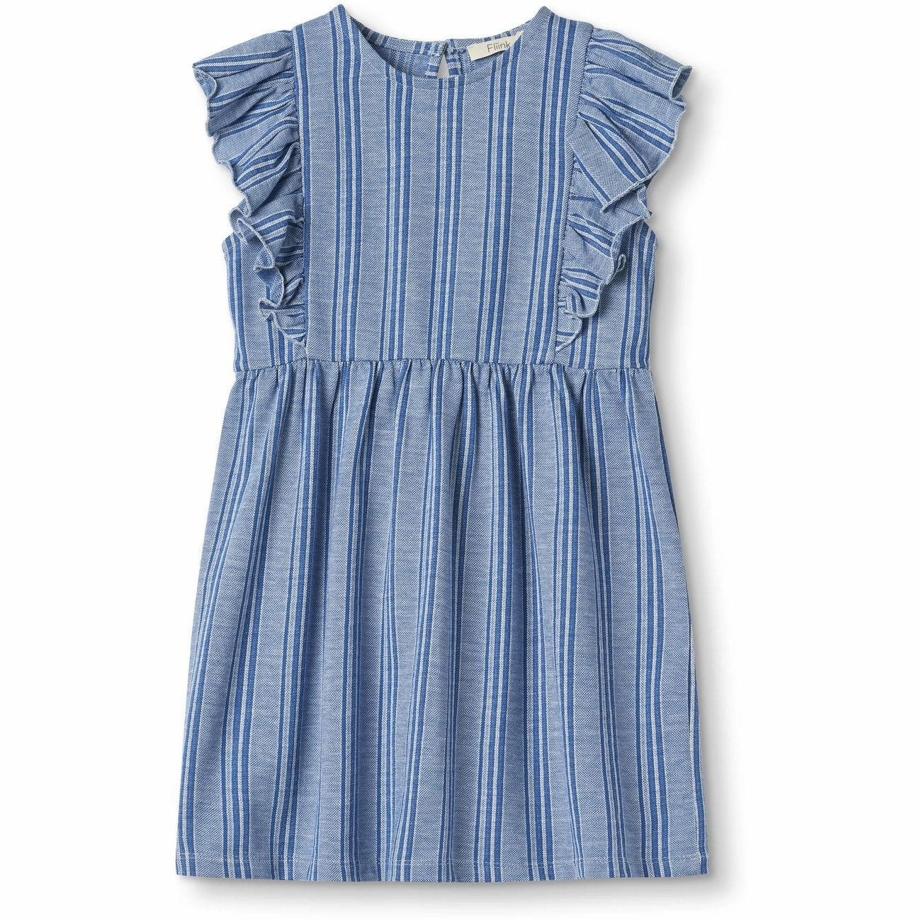 High-Fashion Bohemian style Fliink Cloud Dancer Mazerine Blue Stripe Miro Dress