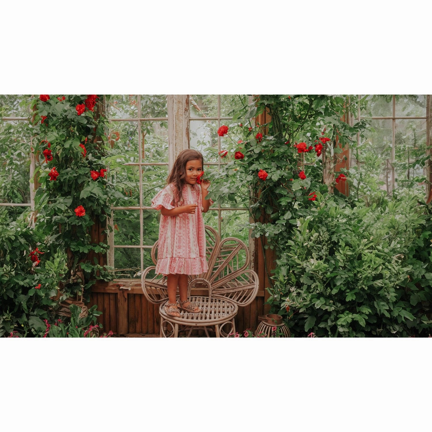 Daily Confidence Casual Motion Fliink Cloud Dancer Pink Stripe Addie Dress