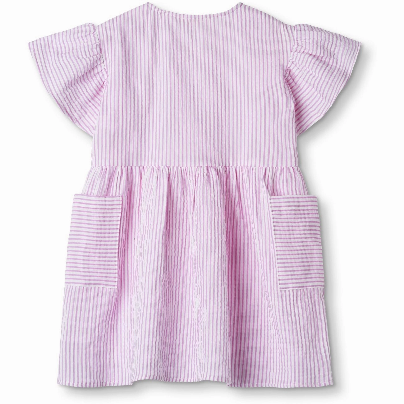 Confident Touch Fliink Cloud Dancer Pink Stripe Ciao Stripe Dress