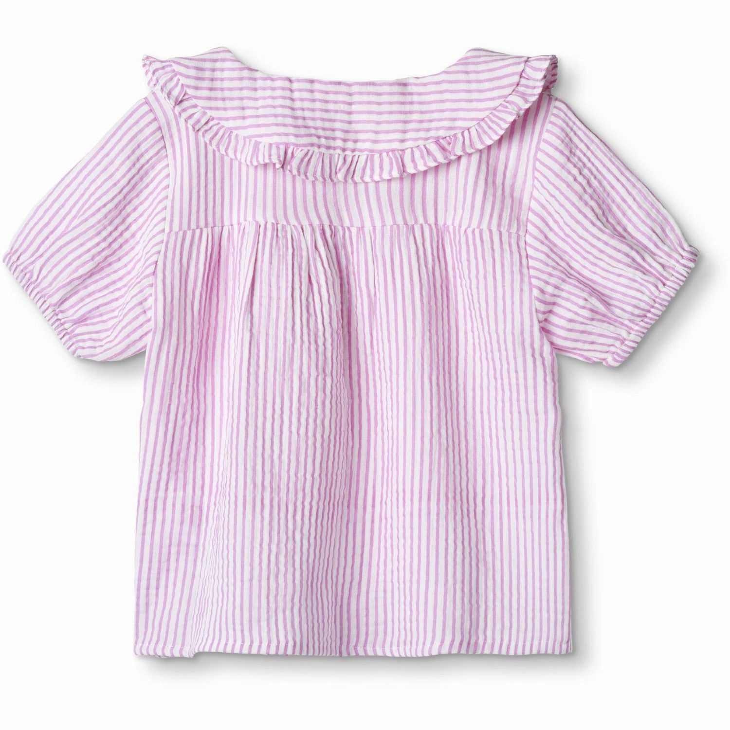 Fliink Cloud Dancer Pink Stripe Ciao Stripe SS Shirt Everyday Essential Split hem