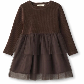 Chic Comfort Wear Fliink Cub Velvet Tulle Dress