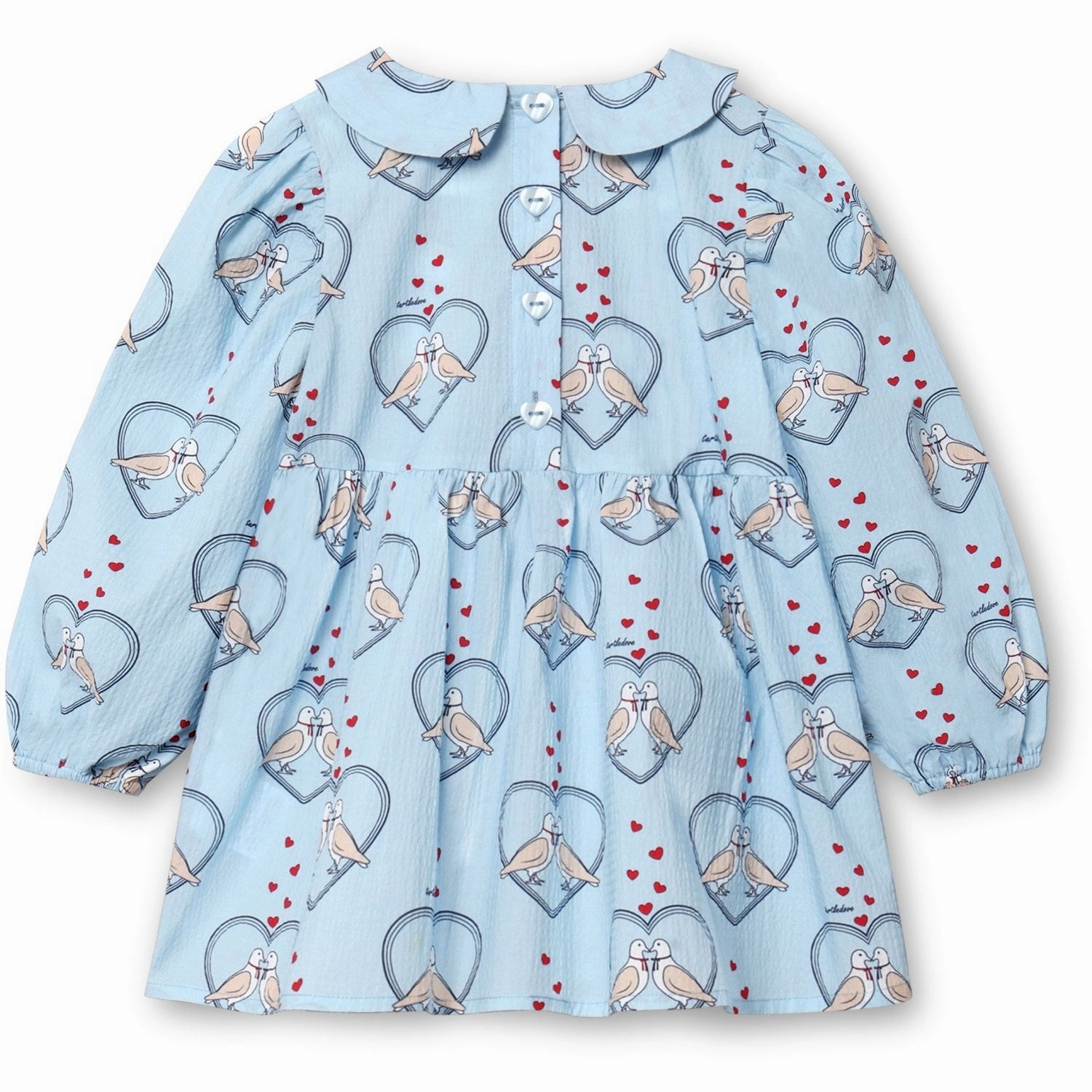 Polished Finish Fliink Dream Blue Aop Colombe Ls Tunic