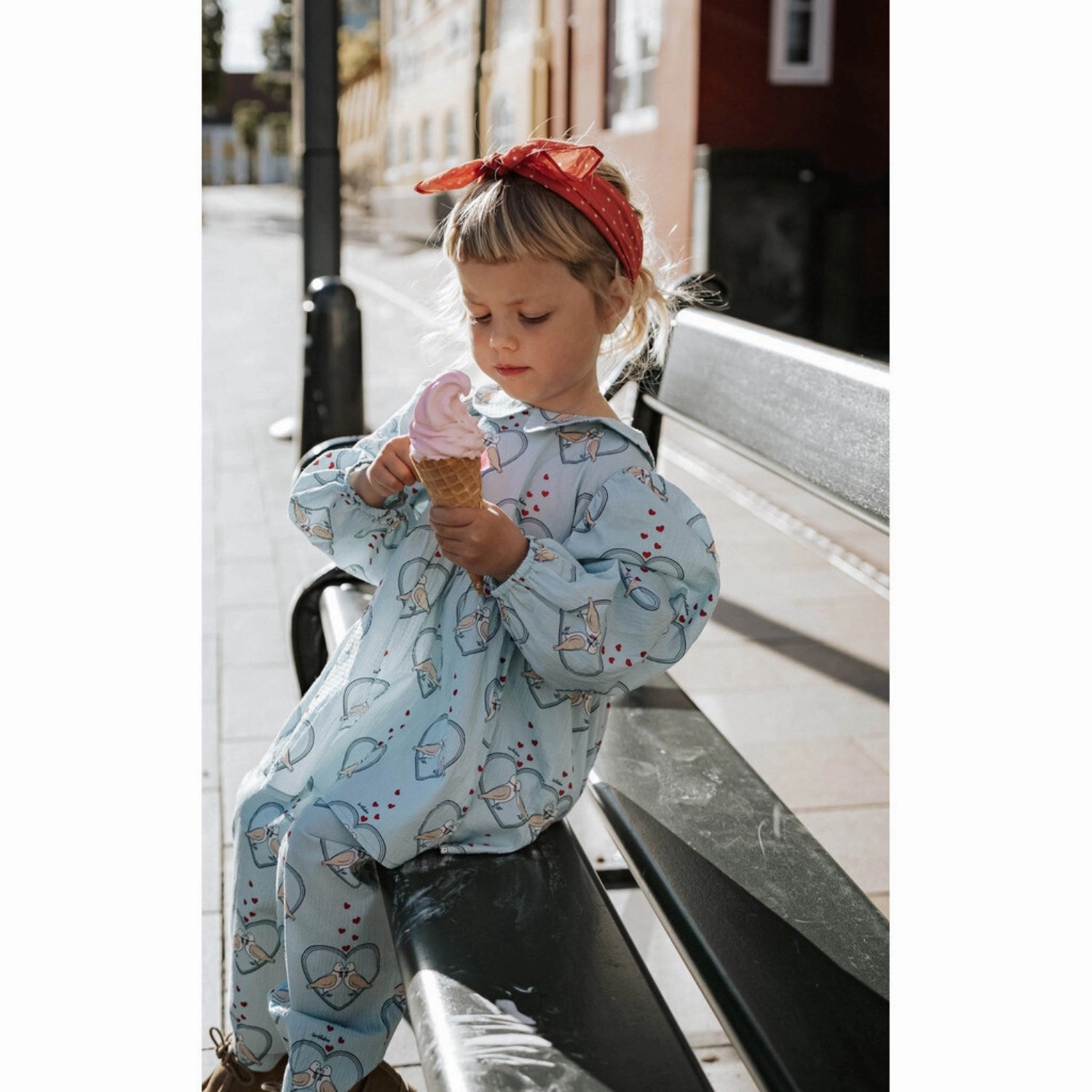 Luxurious Feel Streetwear Fliink Dream Blue Aop Colombe Ls Tunic