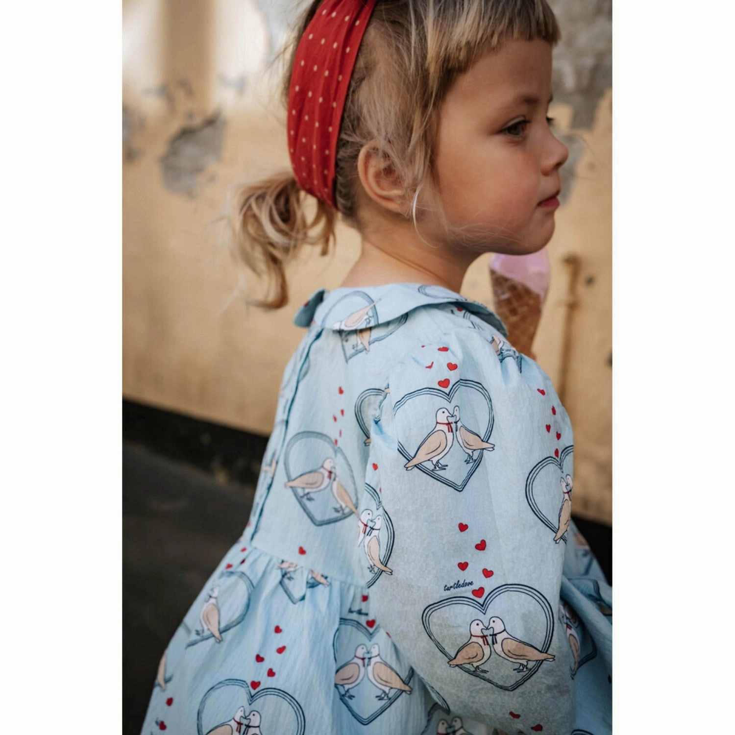 tall size Fliink Dream Blue Aop Colombe Ls Tunic