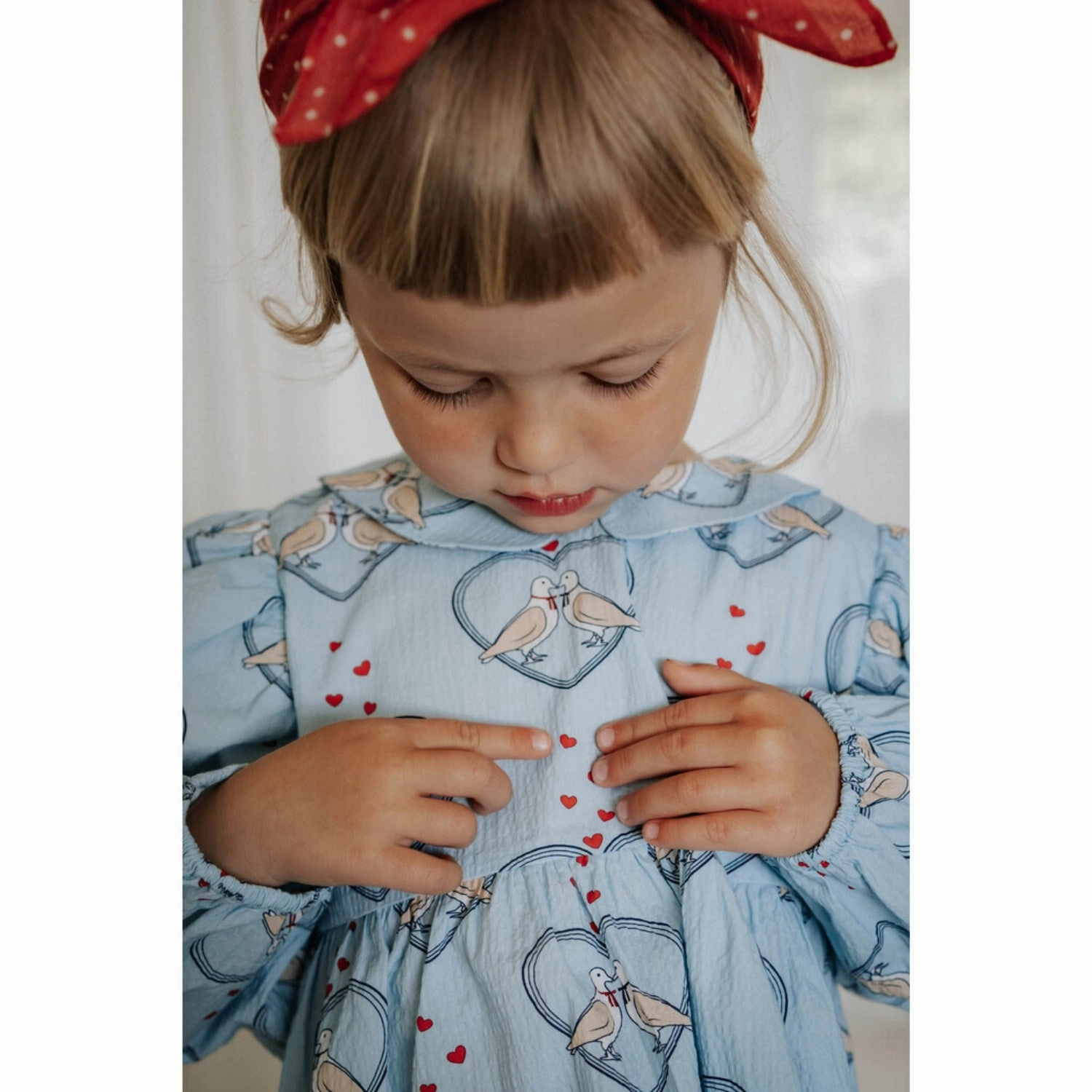 Fliink Dream Blue Aop Colombe Ls Tunic Printed design Modern Fashion