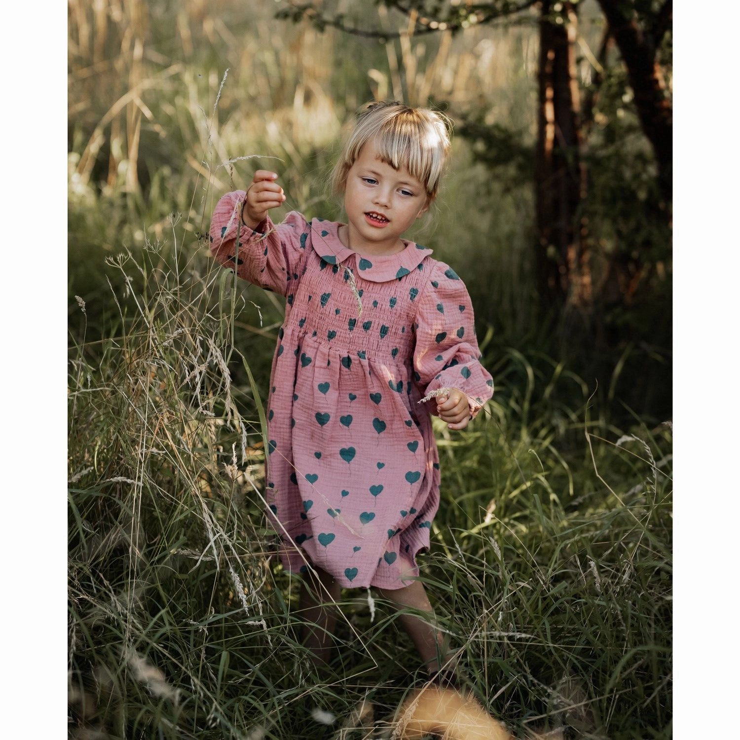 One Piece Look All Timewear Fliink Glazed Ginger Aop Love Ls Dress