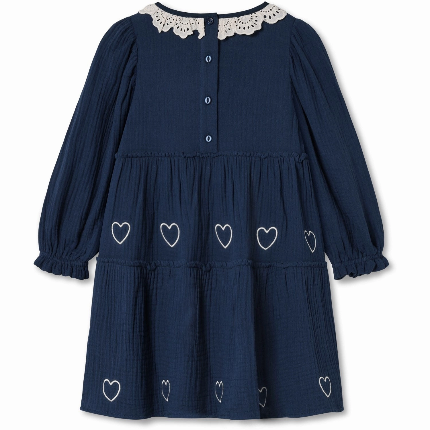 Calm Tone Fliink Insignia Blue / Sandshell Elmo Heart Ls Dress