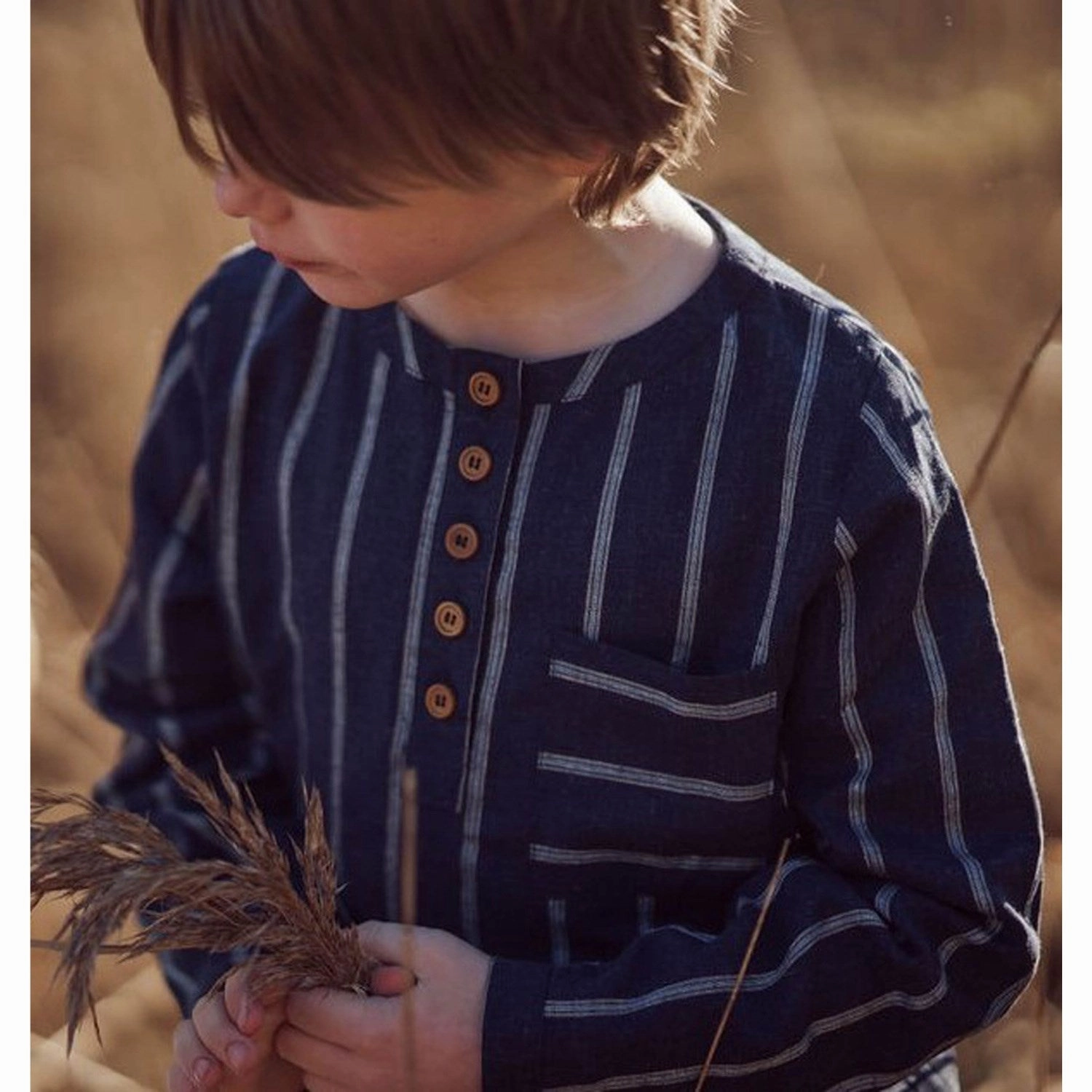 Beach Attire Fliink Insignia Blue / Sandshell Vira Ls Shirt