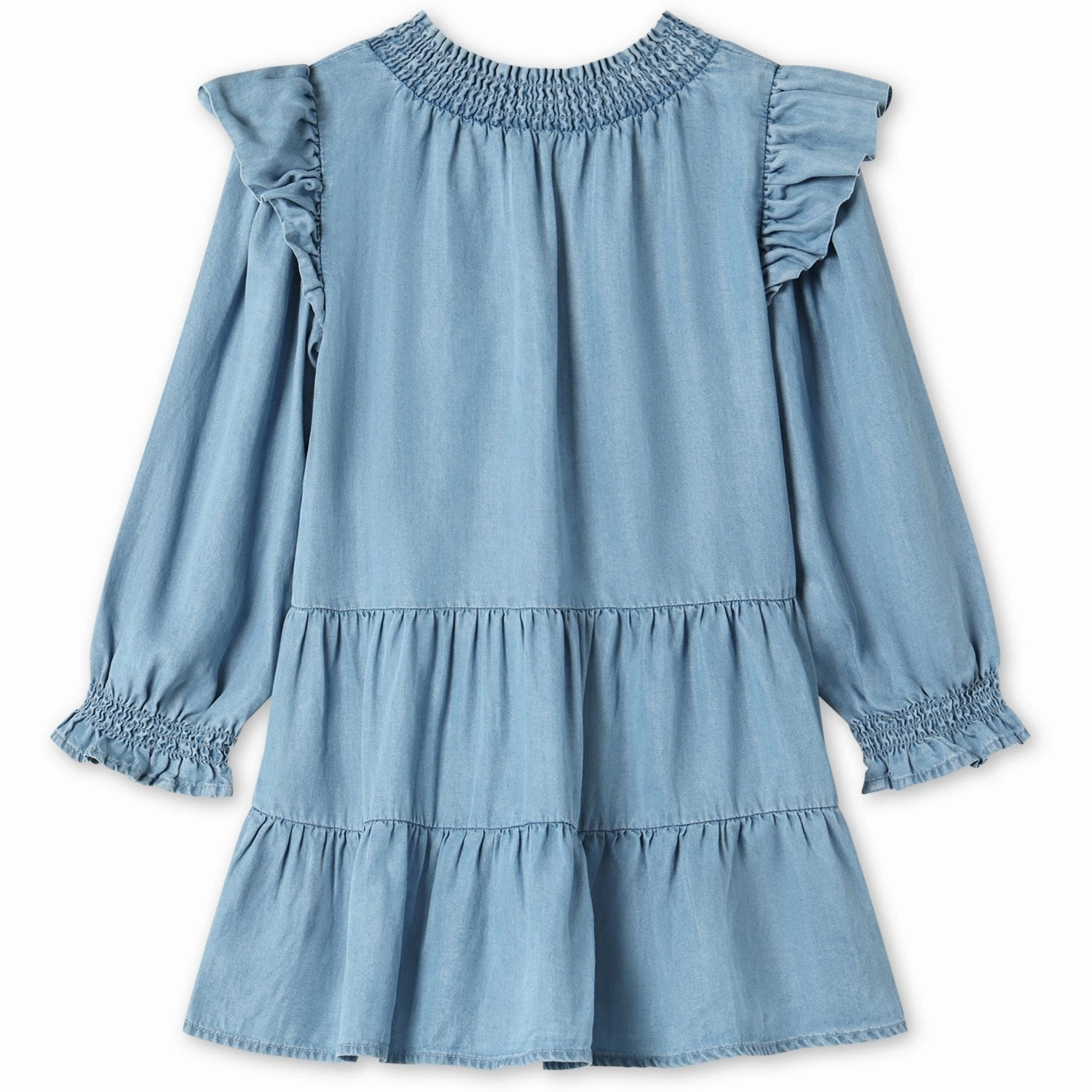 Light Base Fall Go Fliink Light Denim Blue Hurlum Ls Dress