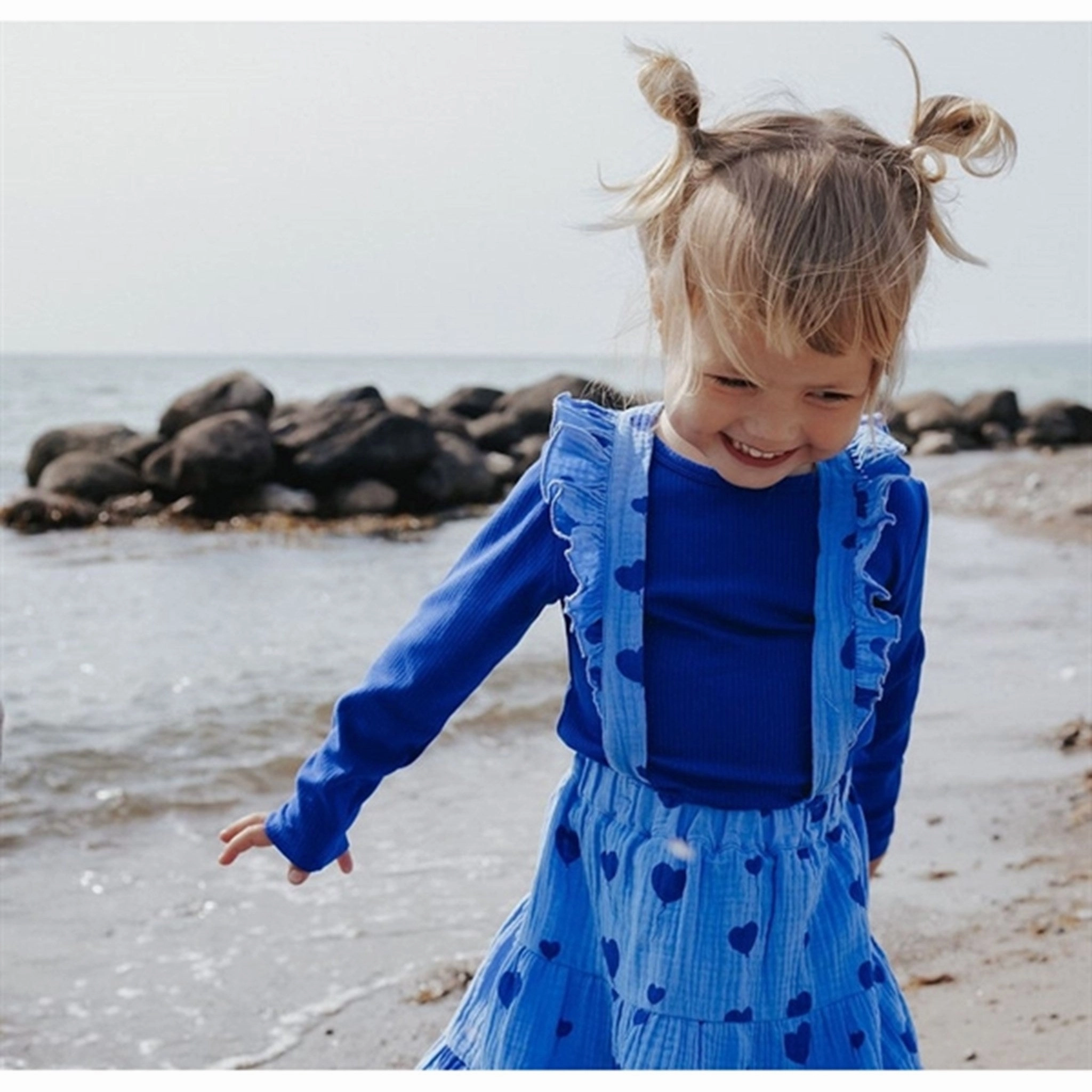 Fliink Mazerine Blue Kenna Ls Blouse Year-Round Favorite