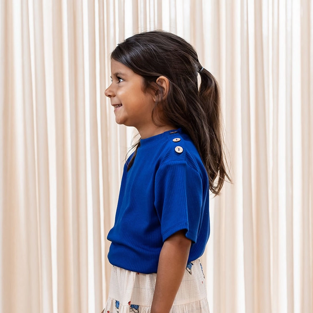 Fliink Mazerine Blue Kenna T-Shirt LowImpactDye