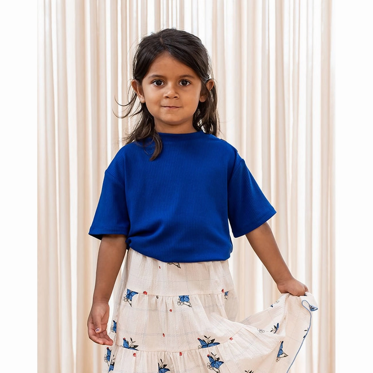 Fliink Mazerine Blue Kenna T-Shirt Flexible Collar