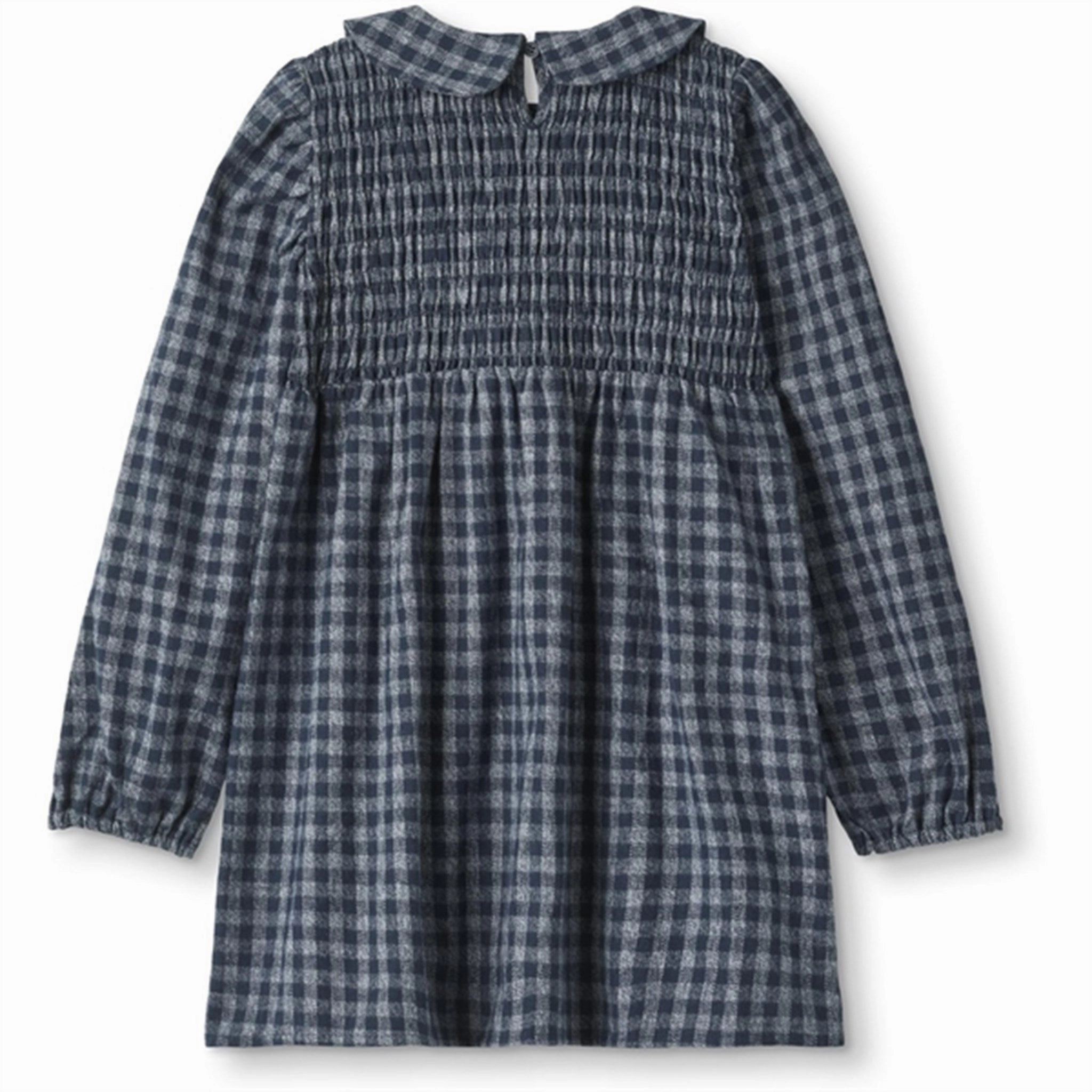 Fliink Navy Coda Check Dress Air Comfort Simple Chic