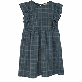 Fliink Navy Miro Ruffle Dress hypoallergenic