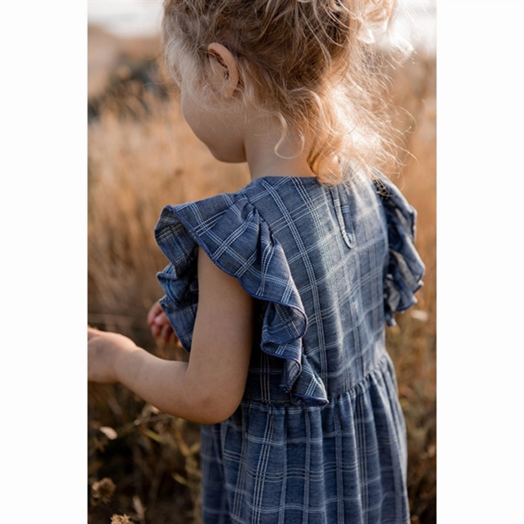 Form Focus Fliink Navy Miro Ruffle Dress