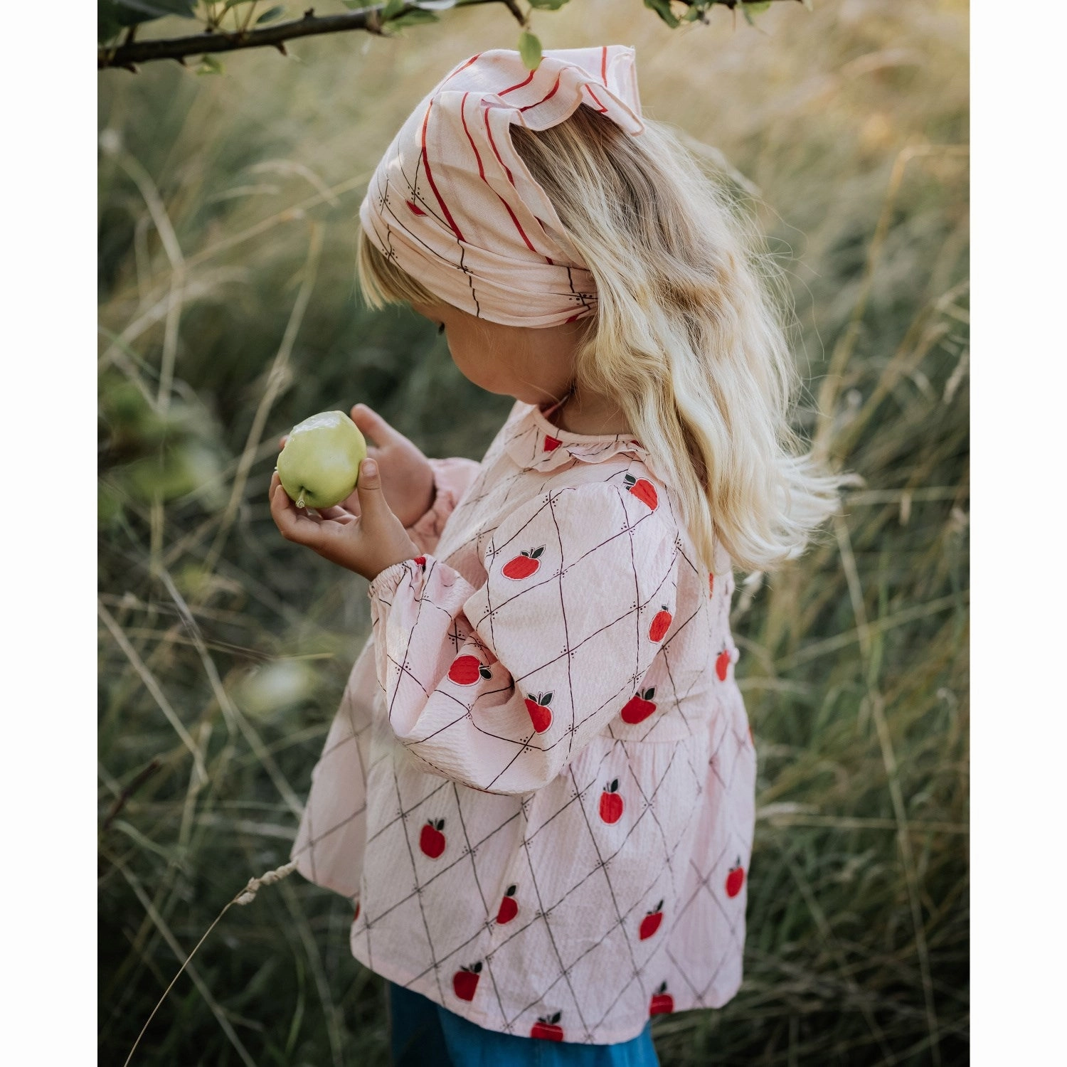 Fliink Peach Whip Aop Apple Ls Tee L/S Travel Essential Urban Wear