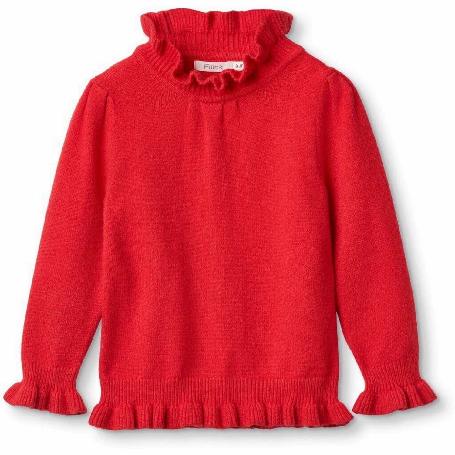 Striped style Chic Look Fliink Pompeian Red Abby Tee L/S