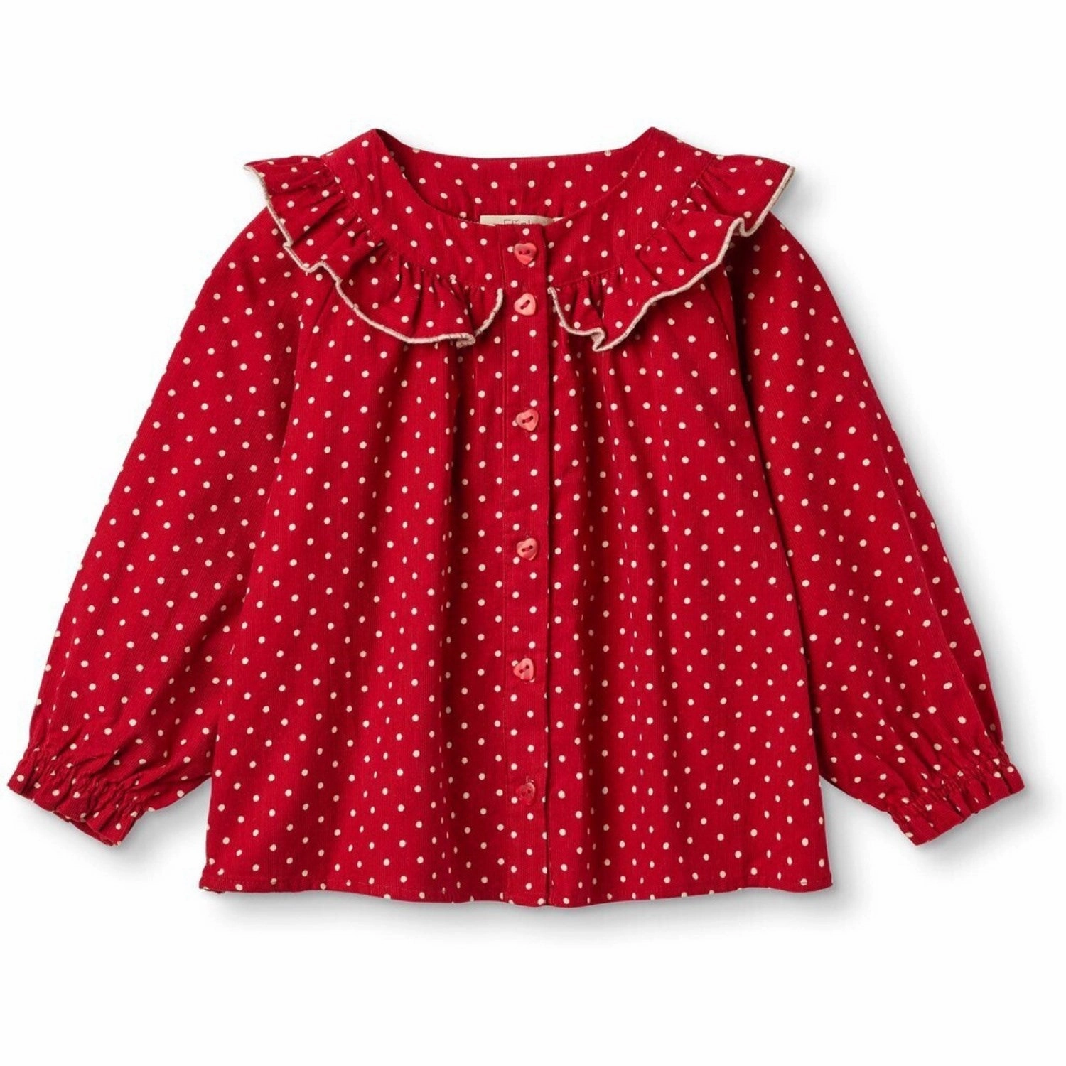 Fliink Pompeian Red Dolly Dot Blouse shopping spree