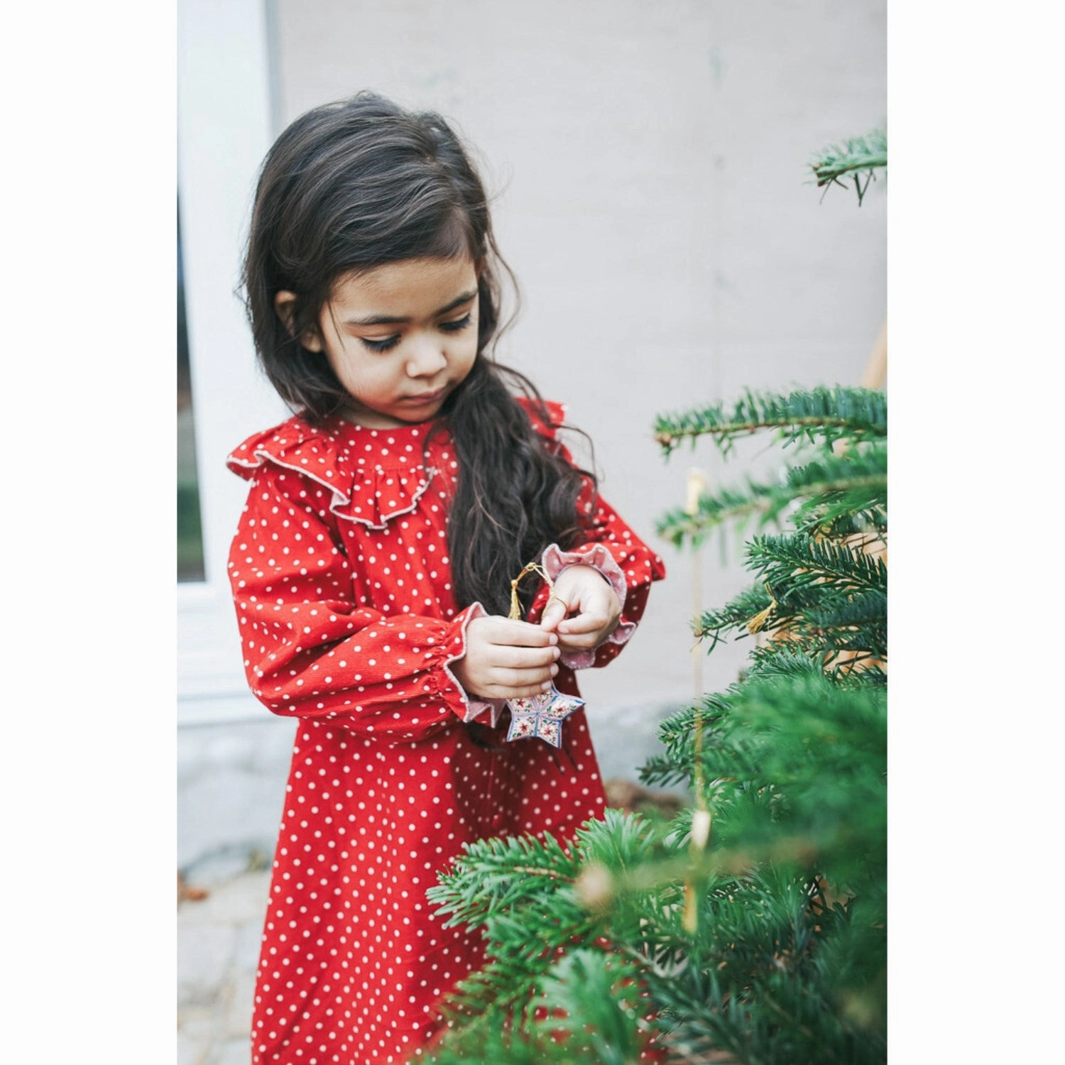 Perfect Style Travel Vibe Fliink Pompeian Red Dolly Dot Collar Dress