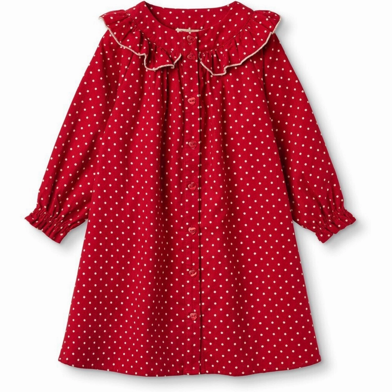 Fliink Pompeian Red Dolly Dot Collar Dress Body Safe