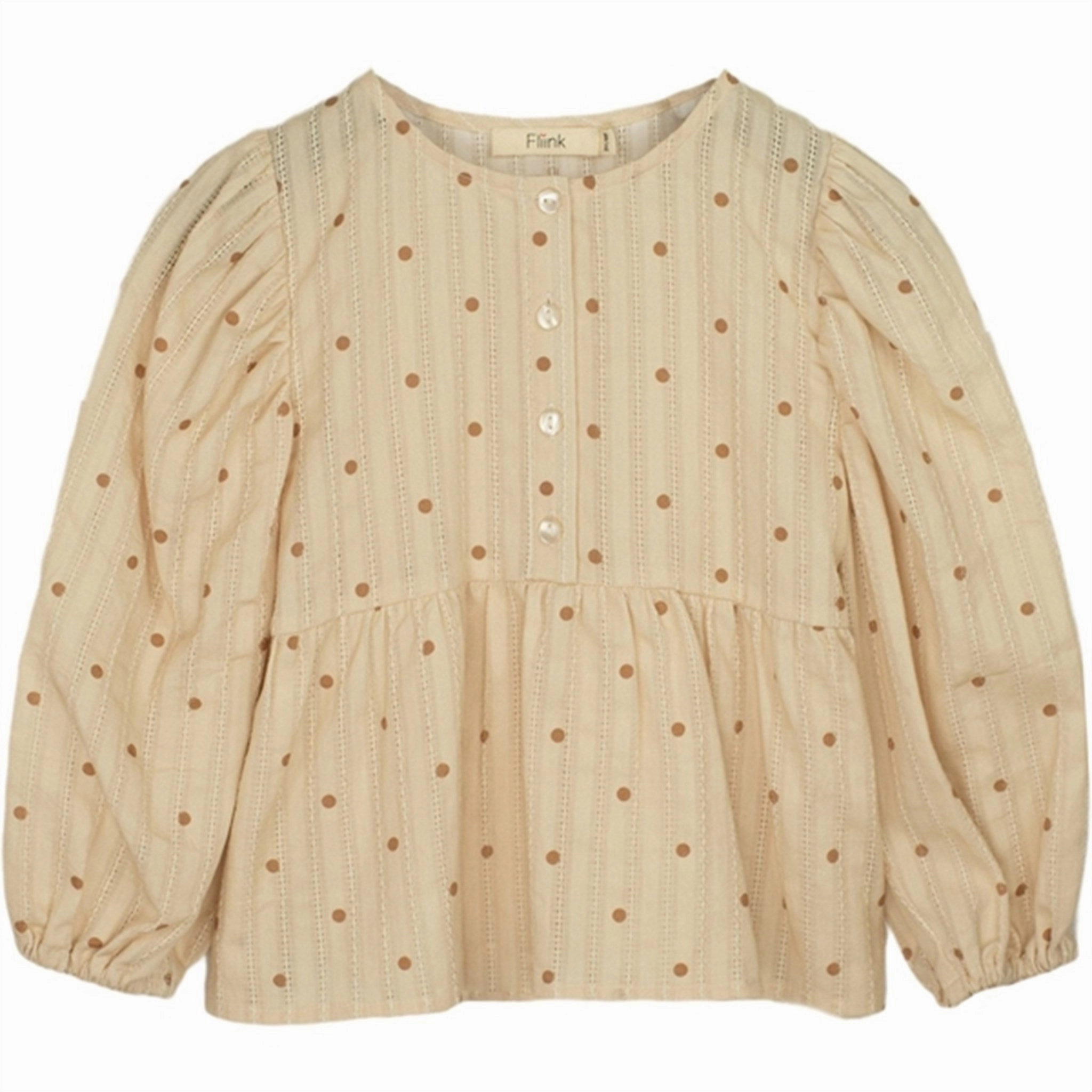 Fliink Sandshell Aop Nanna Ls Blouse Beach Wear