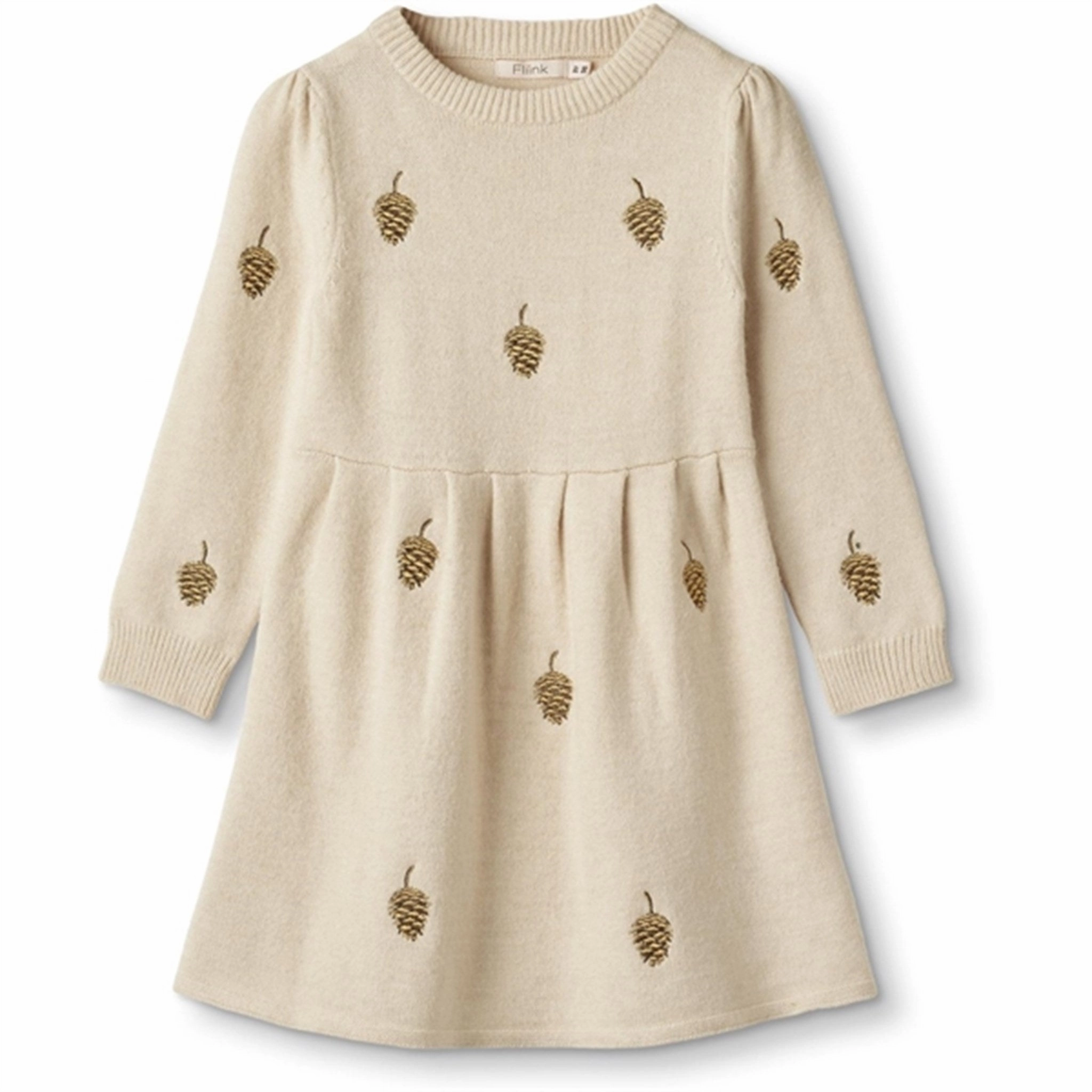 Vibrant Tone Earth Colors Fliink Sandshell Benna Embr. Dress