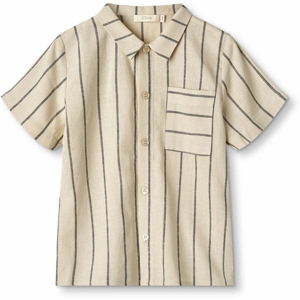 Fliink Sandshell Magnet Stripe Vira Shirt Reinforced Buttonholes
