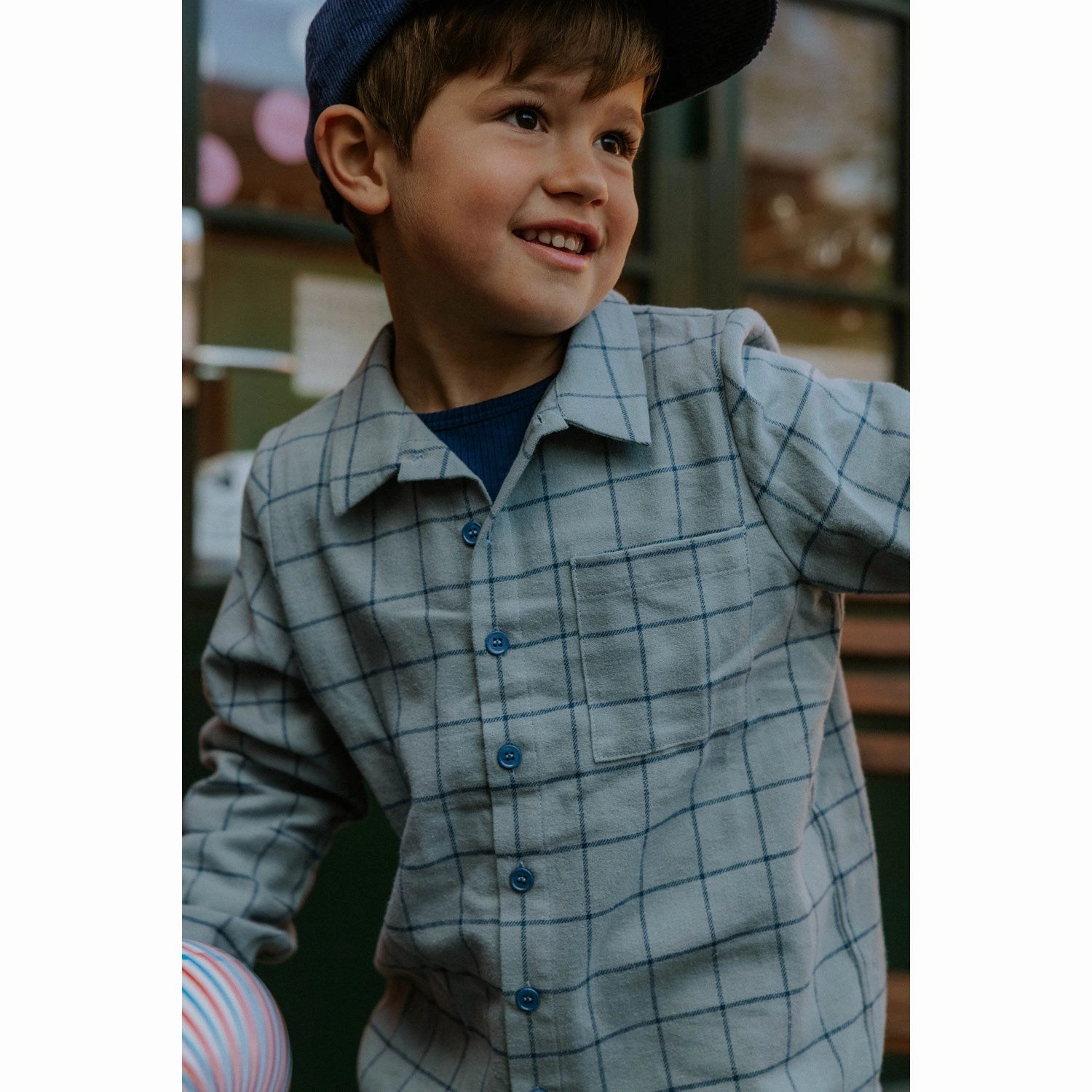 On-The-Go Style Fliink Slate Cody Check Shirt