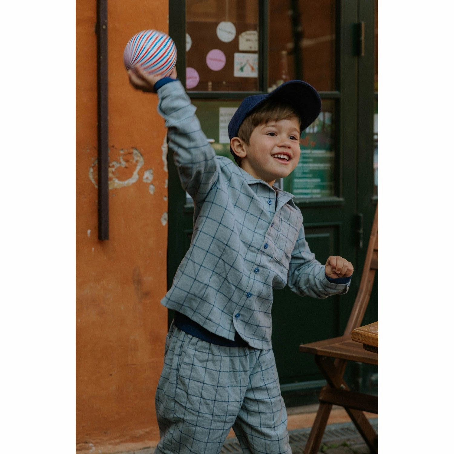 Fliink Slate Cody Check Shirt Sustainable Dye Process