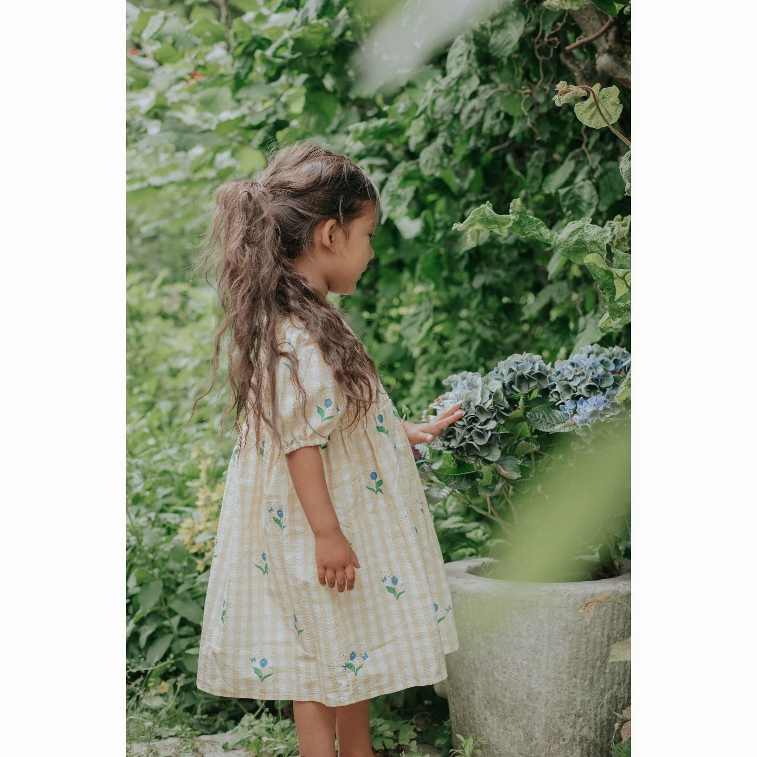 Love Glow Fliink Sunlight Flower Aop Agnes Flower Dress