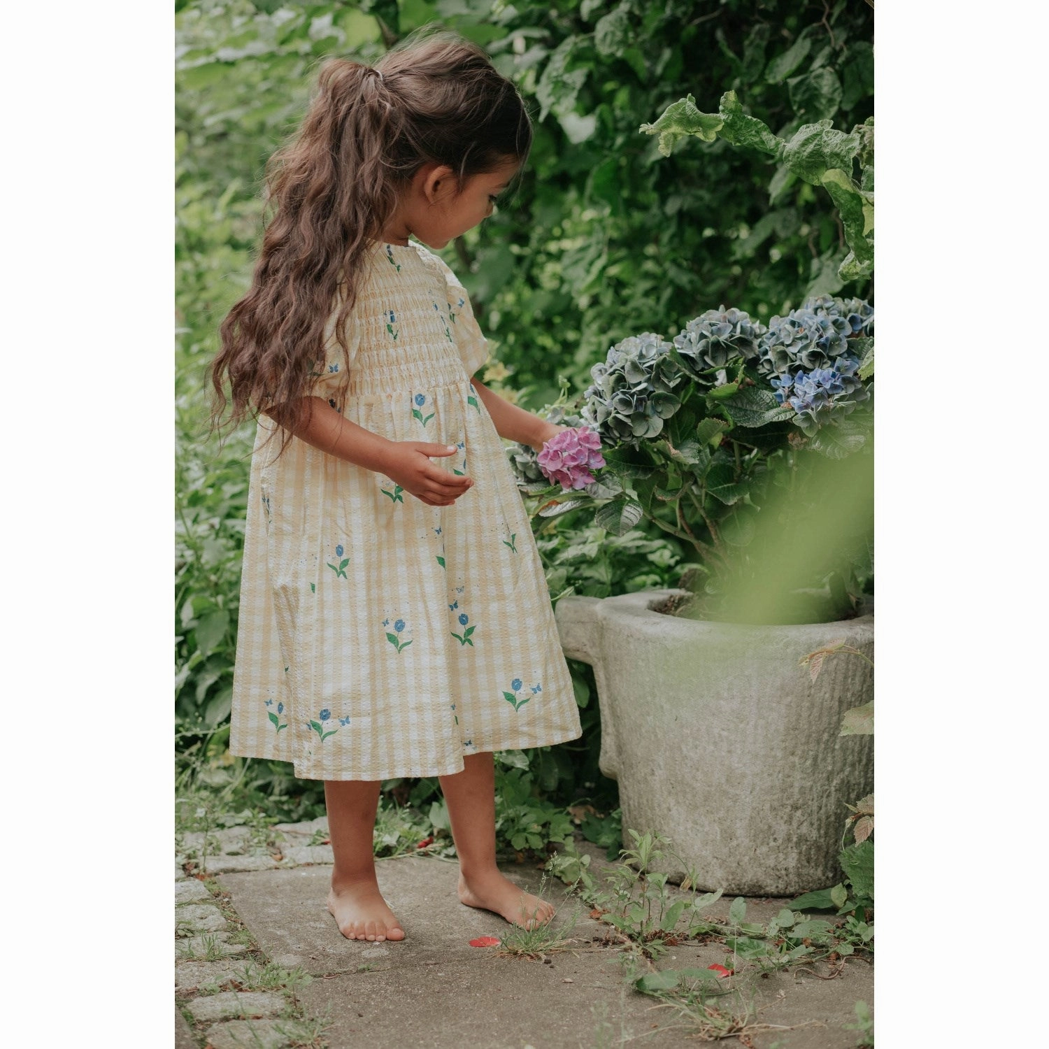 Gentle Stitch Fliink Sunlight Flower Aop Agnes Flower Dress