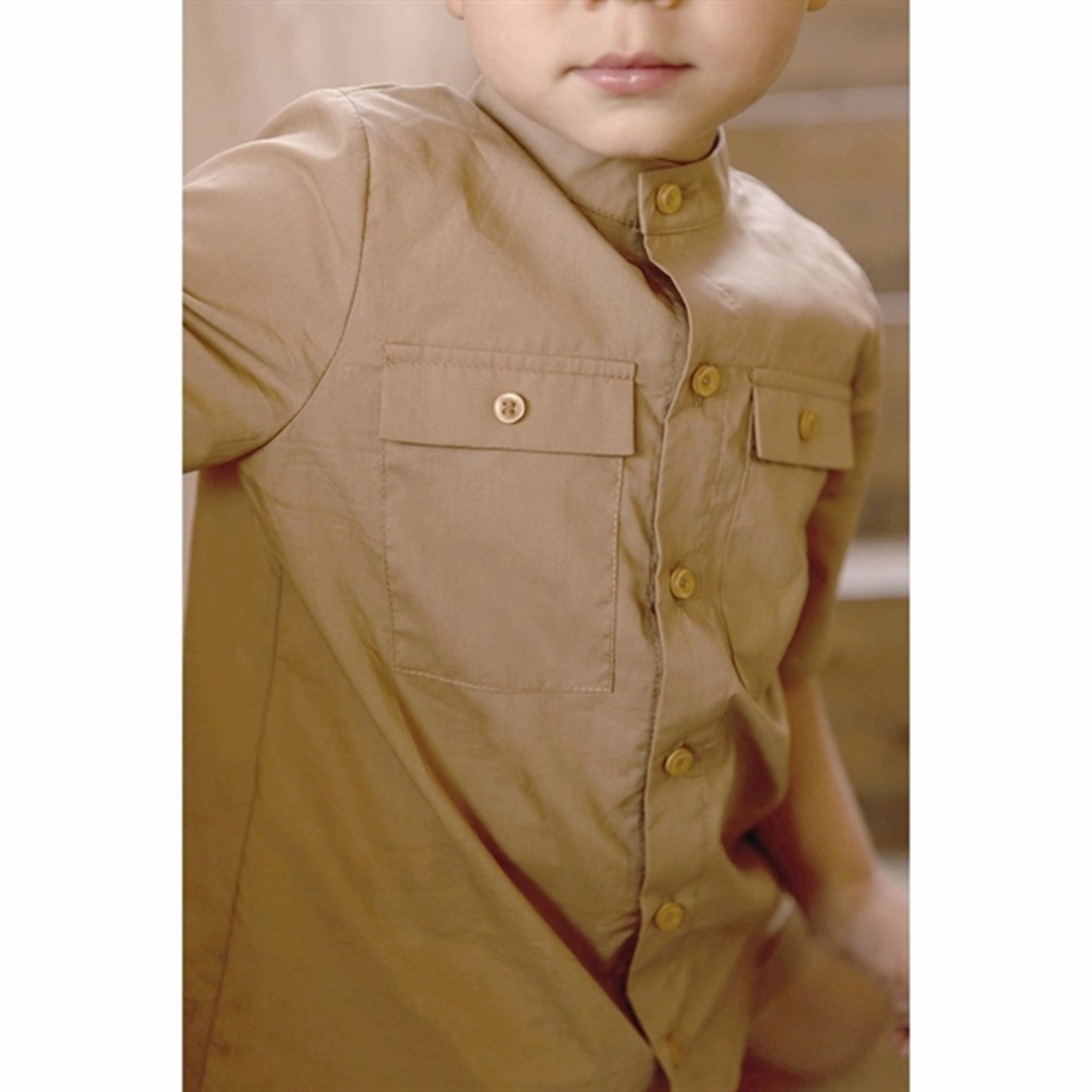 Seamless construction Tailored Cuffs Fliink Tigers Eye Banjo Shirt