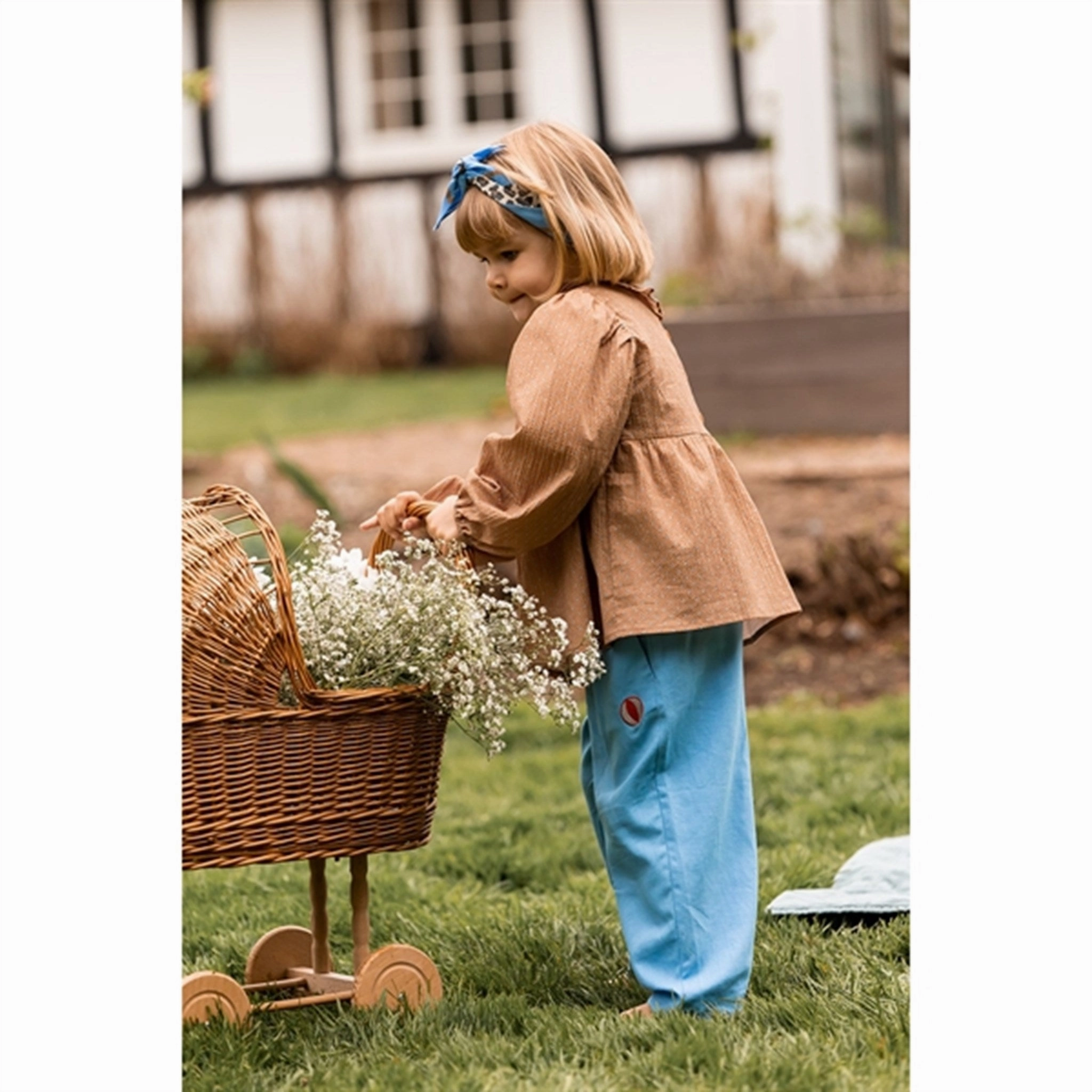 Urban Wear Sporty Look Fliink Tigers Eye Dot Aop Toto Blouse