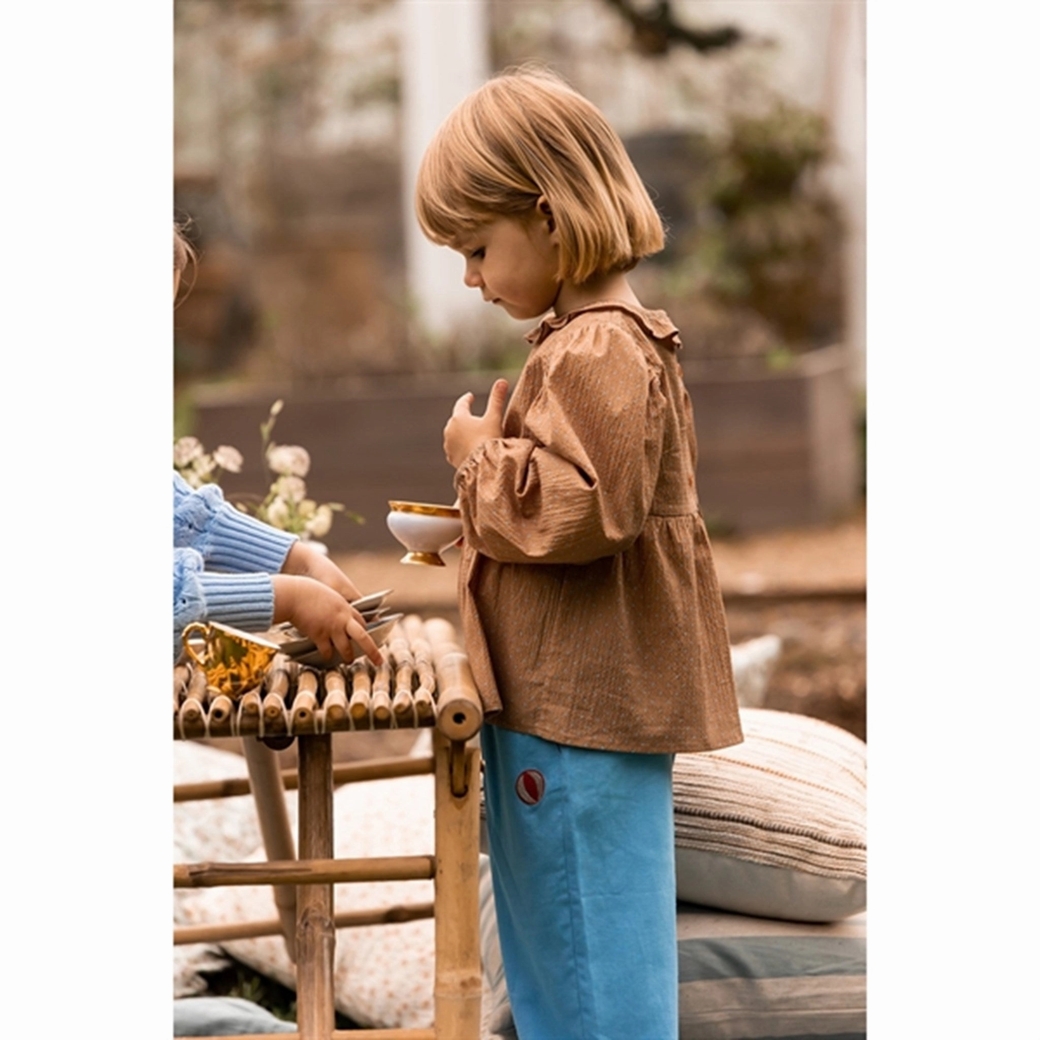 Fliink Tigers Eye Dot Aop Toto Blouse Reinforced Buttonholes